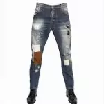 2019U dsquared2 jeans mode chaud pour faire couture ancienne patch gris wq